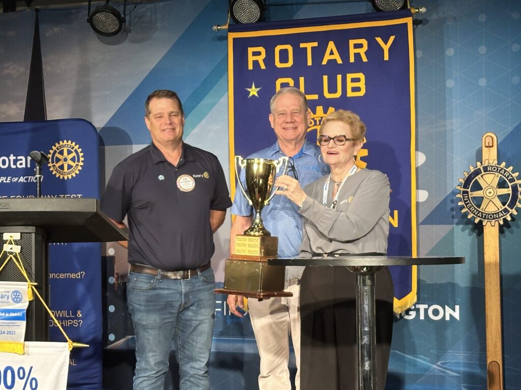 Arlington Sunrise Rotary members recognized at a Friday club meeting