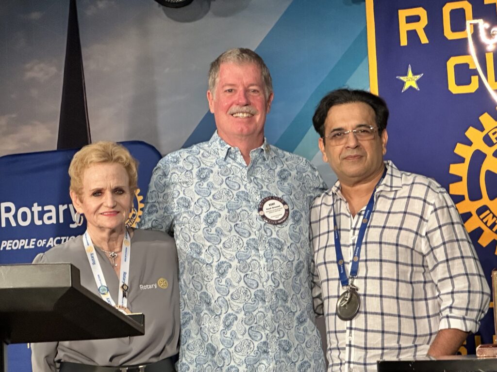 Arlington Sunrise Rotary members recognized at a Friday club meeting
