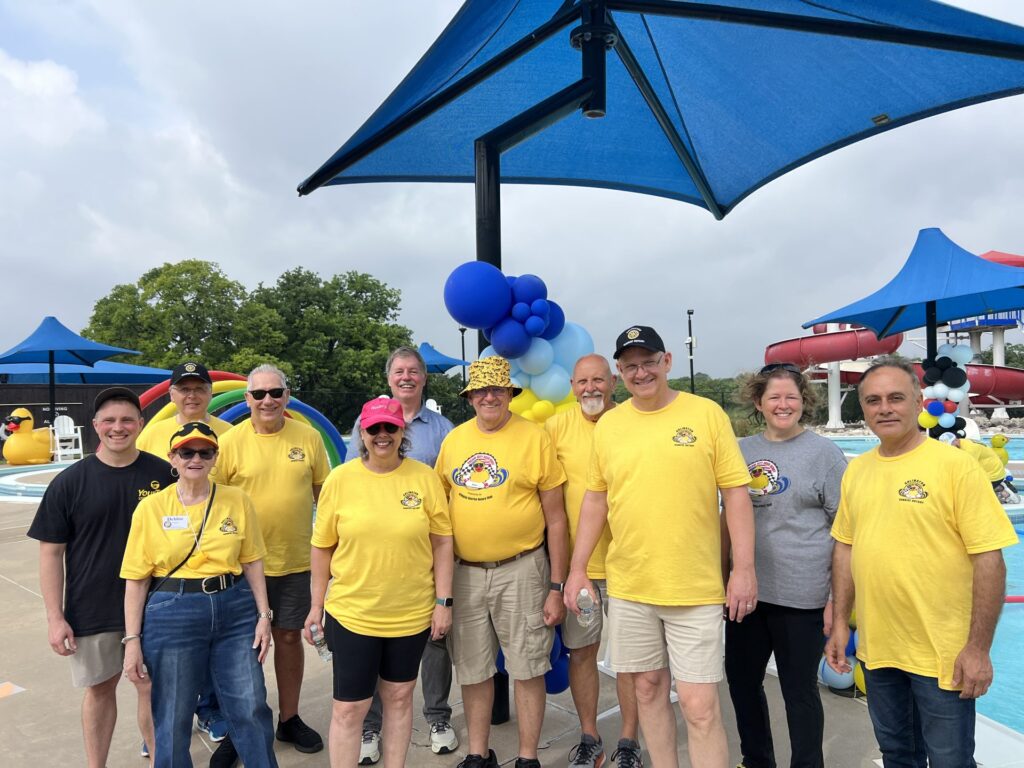 Arlington Sunrise Rotary volunteers at the April 2026 rubber duck race
