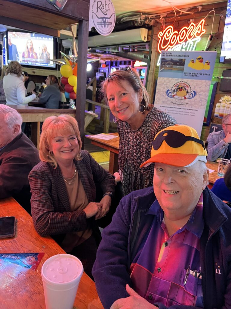 Arlington Sunrise Rotary members at an evening social, January 2026