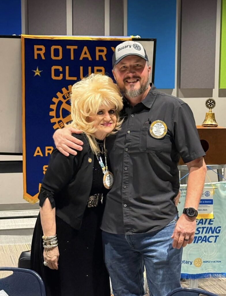 Arlington Sunrise Rotary members at a Friday morning club meeting
