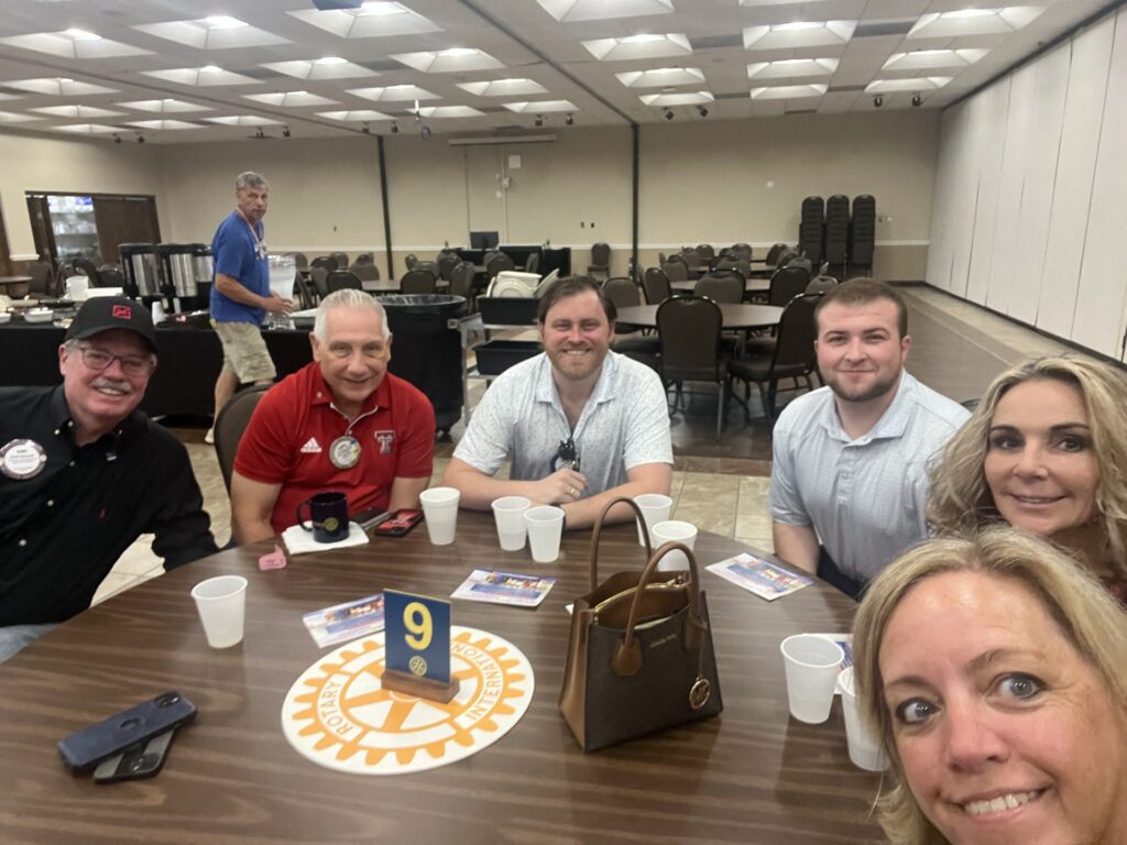 Arlington Sunrise Rotary members at a Friday morning club meeting