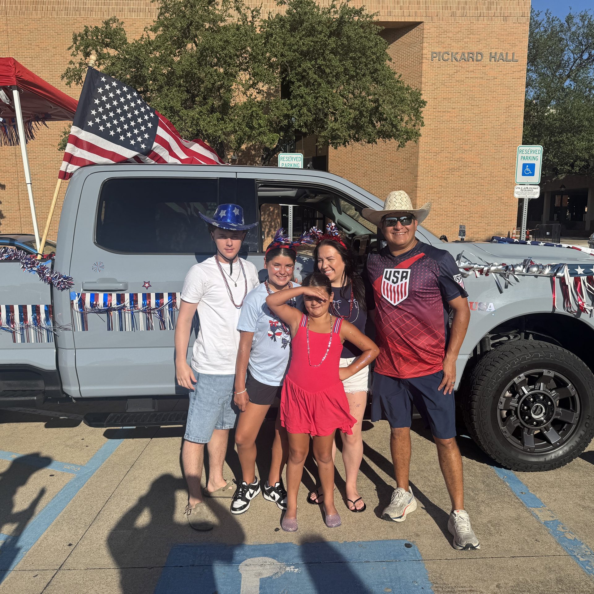 Arlington Sunrise Rotary members in the Fourth of July parade in downtown Arlington