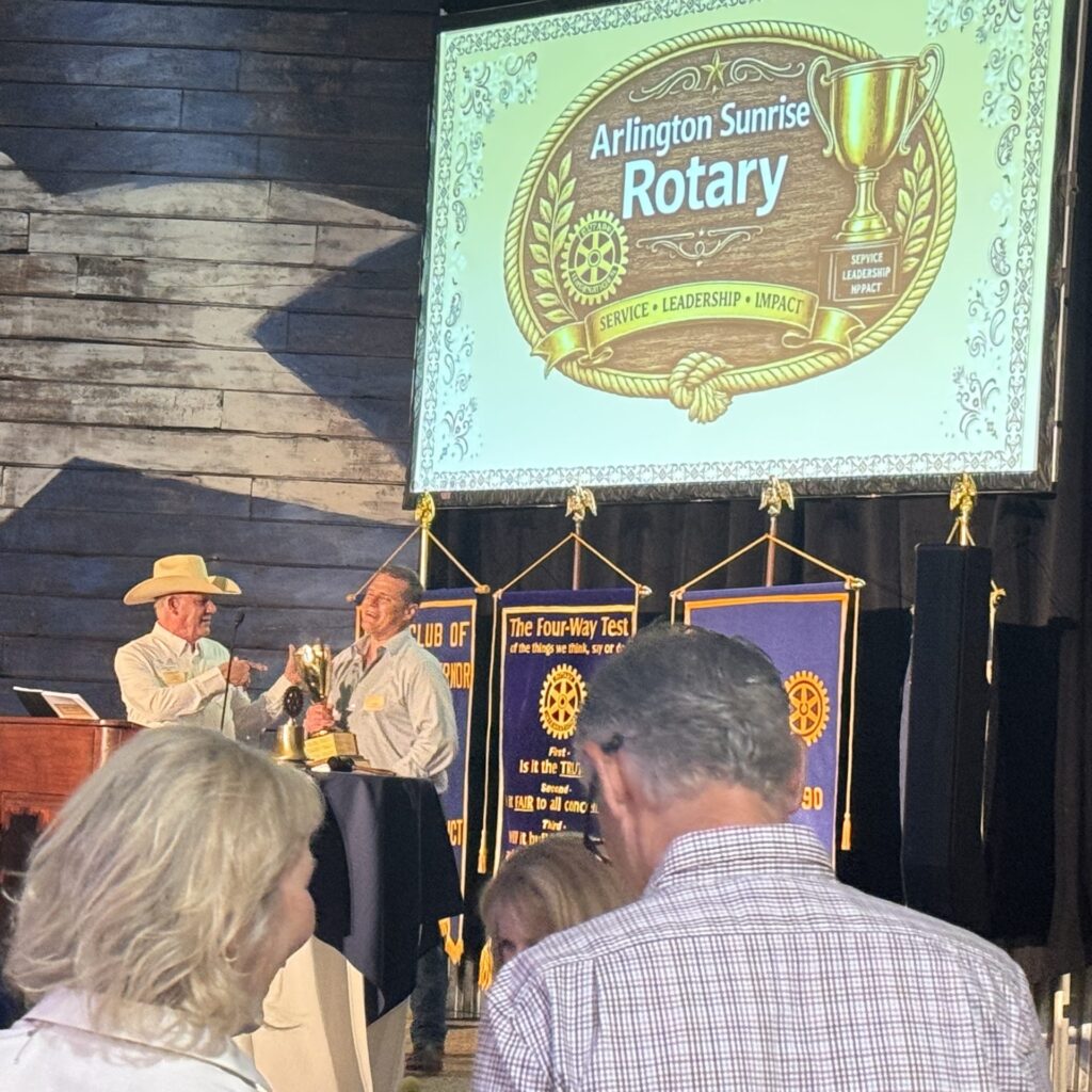Arlington Sunrise Rotary members at the Passing the Reins celebration, June 2026