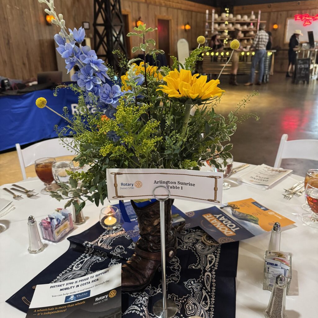 Arlington Sunrise Rotary members at the Passing the Reins celebration, June 2026