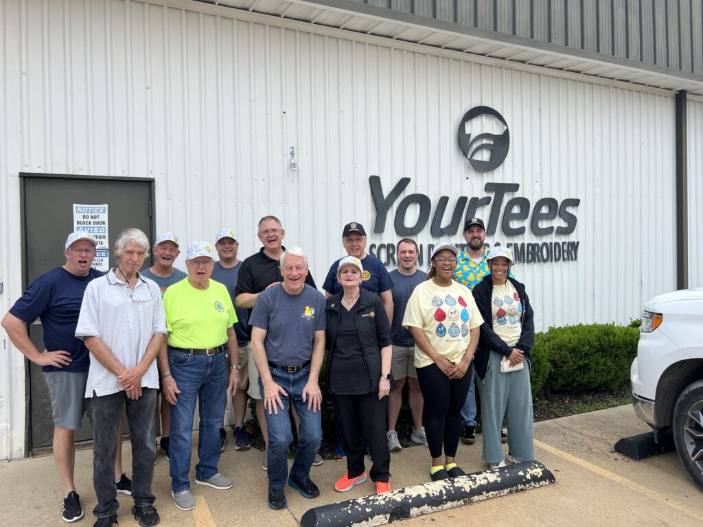 Arlington Sunrise Rotary members visiting a local Arlington business